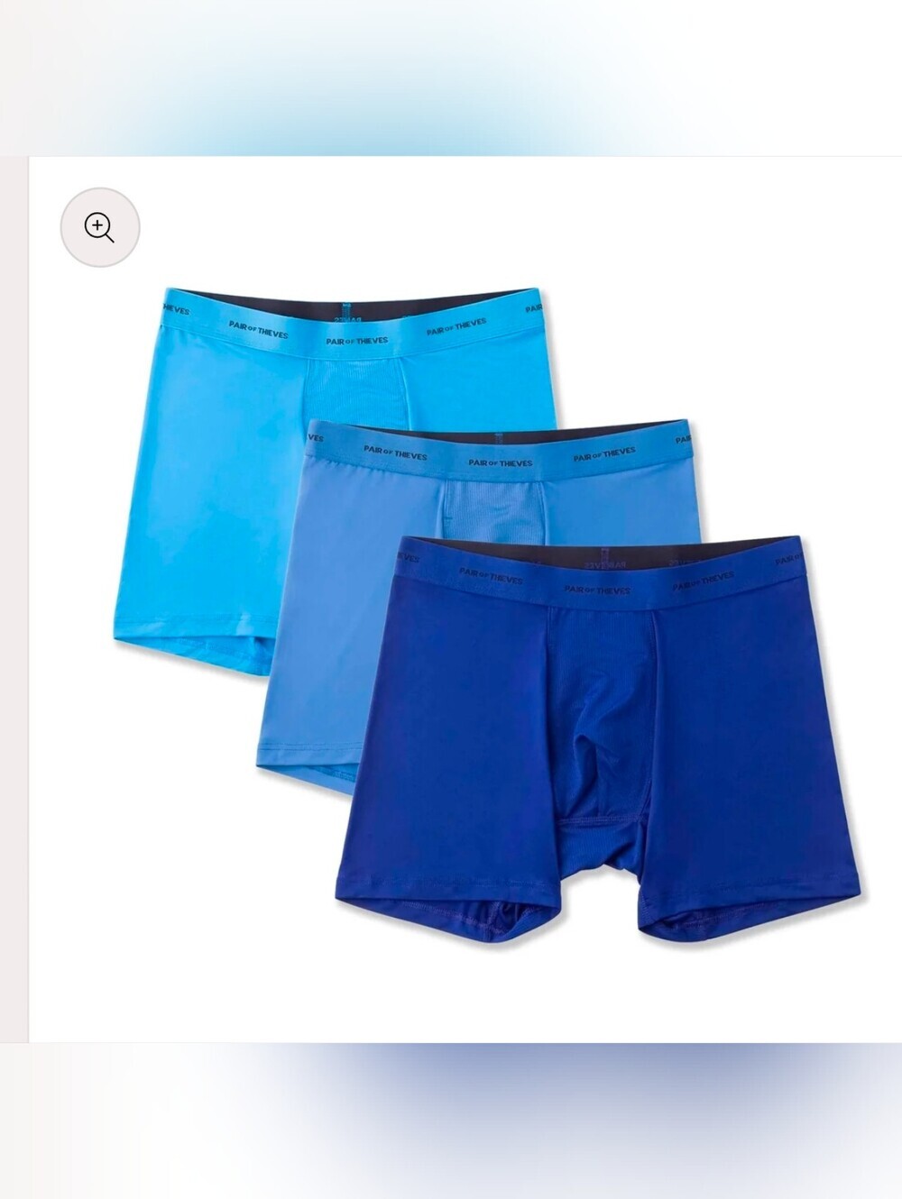 Pair of Thieves Men's 3 Pack Quick Dry Cotton Boxer Briefs Size M 31"-33"